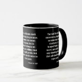 Mug 2 Pierre 3:9 KJV Bible Écriture Deux Tons (Devant droit)