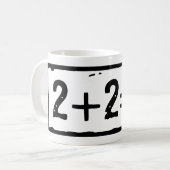 Mug 2 plus 2 égale 5 (Devant gauche)