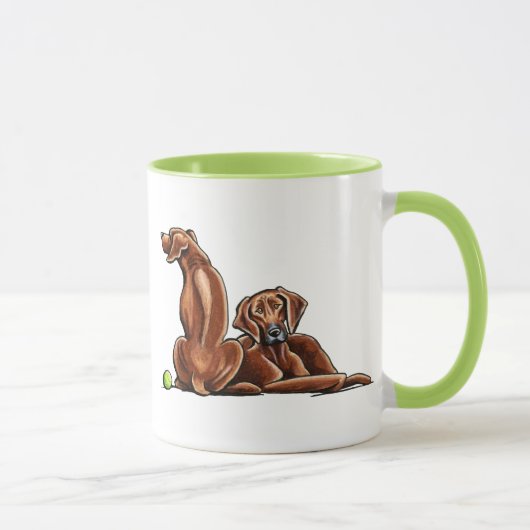 Mug 2 Rhodesian Ridgebacks (Droite)