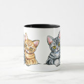 Mug 2 Shorthairs américains (Centre)
