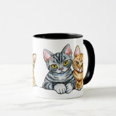 Mug 2 Shorthairs américains (Devant droit)
