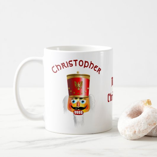 Mug 2 soldats de jouet à noix de casse-noix (Avec donut)