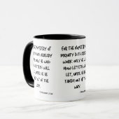 Mug 2 Thessaloniciens 2:7 KJV Bible Verse Deux Tones (Devant gauche)