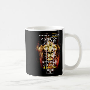 Mug 2 Timothée 1_7 Croix chrétienne Verset biblique re