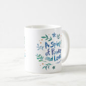 Mug 2 Timothée 1:7 - Un Esprit De Puissance Et D'Amour (Devant droit)