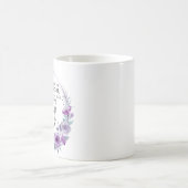 Mug 2 Timothée 4:7 J'ai gardé la foi Florale pourpre (Centre)