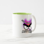Mug 2 Tons 11oz : Agir maintenant (vert) (Devant droit)