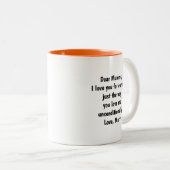 Mug 2 Tons 11oz : Ma seule Reine (orange) (Devant droit)