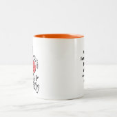 Mug 2 Tons 11oz : Ma seule Reine (orange) (Centre)