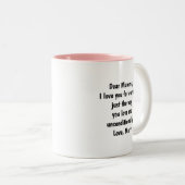 Mug 2 Tons 11oz : Ma seule Reine (rose) (Devant droit)