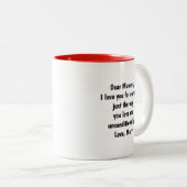 Mug 2 Tons 11oz : Ma seule Reine (rouge) (Devant droit)