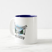 Mug 2 Tons 11oz : Qui pensez-vous (bleu) (Devant gauche)