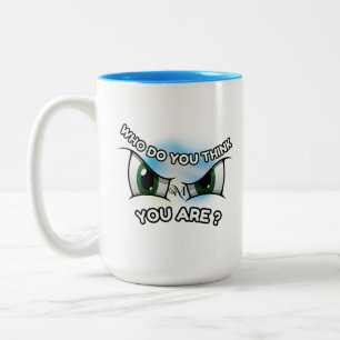 Mug 2 Tons 11oz : Qui pensez-vous (bleu clair)
