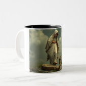 Mug 2 tons Vierge Marie foulant le Serpent (Devant gauche)