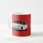 Mug 2 x blanc Citroën BX GT i (Devant gauche)