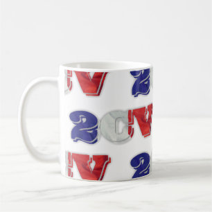 Mug 2CV Deux Chevaux Rouge Blanc Bleu Français