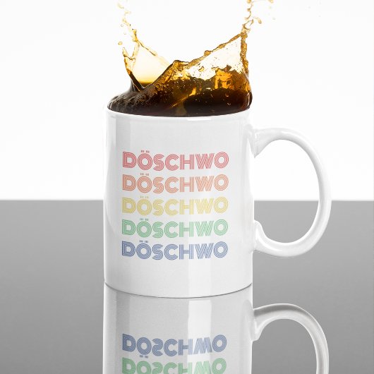 Mug 2CV Döschwo Deux Chevaux Typographie