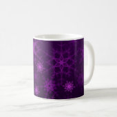 Mug 2d illustration. Abstraits flocons de neige. Saint (Devant droit)