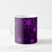 Mug 2d illustration. Abstraits flocons de neige. Saint (Devant gauche)