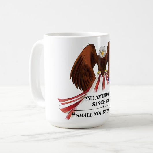 Mug 2e amendement Oreiller (Devant gauche)