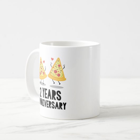 Mug 2e anniversaire 2 ans (Devant gauche)