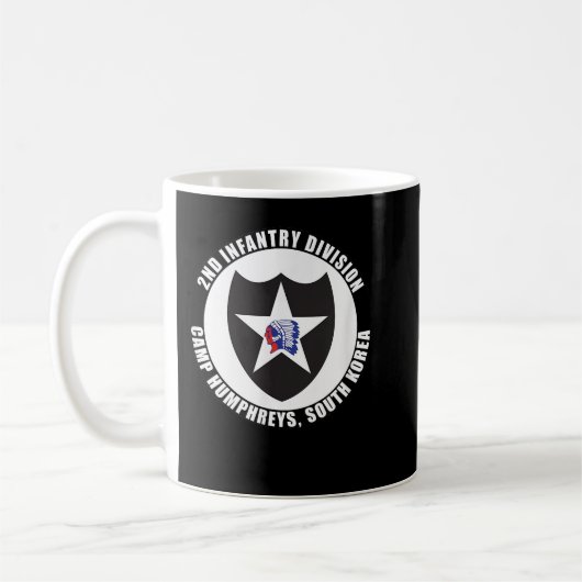 Mug 2e division d'infanterie Camp Humphreys Emblem Cor (Gauche)