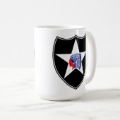 Mug 2e division d'infanterie Patch États-Unis (Devant droit)