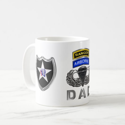 Mug 2e division d'infanterie Ranger Airborne Papa (Devant gauche)