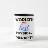 Mug 2e meilleur physiothérapeute au monde 2 (Centre)