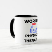 Mug 2e meilleur physiothérapeute au monde 2 (Devant gauche)