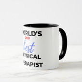Mug 2e meilleur physiothérapeute au monde 2 (Devant droit)