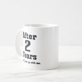 Mug 2ème Anniversaire (drôle) (Devant gauche)