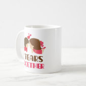 Mug 2ème Cadeau d'anniversaire pour elle (Devant gauche)