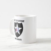 Mug 2ème Division d'infanterie avec le texte (Devant gauche)