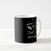 Mug 2ème guerre mondiale Planes Warbirds P51 Mustang S (Devant droit)