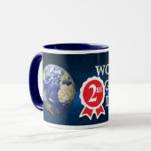 Mug 2ème plus grand papa des mondes (Devant gauche)