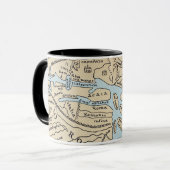 Mug 2ème siècle de CARTE du MONDE (Devant gauche)