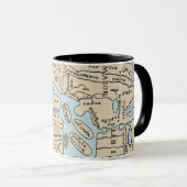 Mug 2ème siècle de CARTE du MONDE (Devant droit)