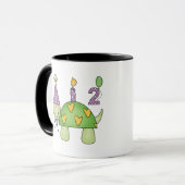 Mug 2ème Tortue d'anniversaire (Devant gauche)
