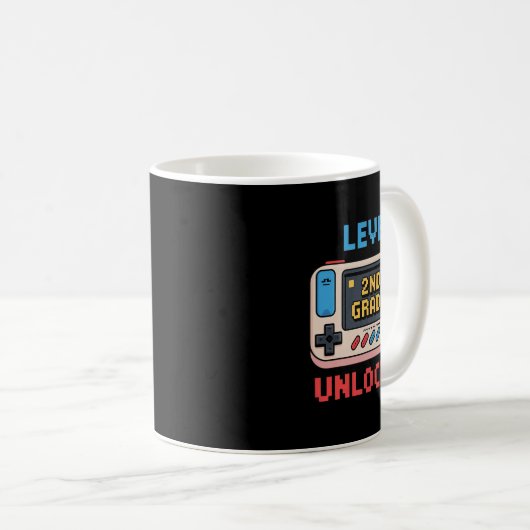 Mug 2nd Grade Level Unlocked Video Game Ck To School T (Devant droit)