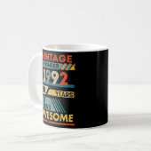 Mug 30 ans 30e anniversaire Vintage septembre 1992 (Devant gauche)