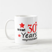 Mug 30 ans d'anniversaire (Gauche)