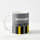 Mug 30 ans de folie nom gris jaune (Gauche)