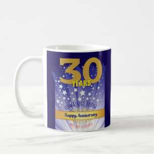 Mug 30 ans de récupération personnalisés Anniversaire
