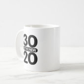 Mug 30 est le nouveau 20 (Devant gauche)