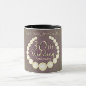 Mug 30e/12e anniversaire de perles (Centre)