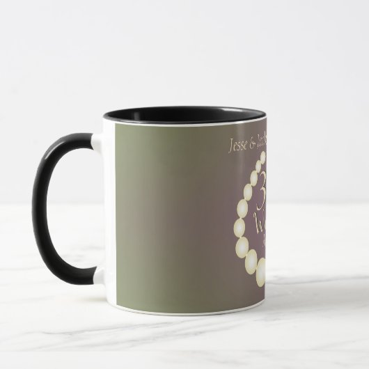 Mug 30e/12e anniversaire de perles (Gauche)