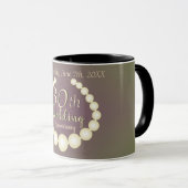 Mug 30e/12e anniversaire de perles (Devant droit)