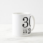 Mug 30e anniversaire Black 30 est le nouveau 20 (Devant droit)