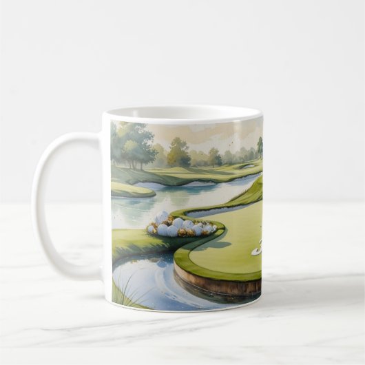 Mug 30e anniversaire de golf sur le golf (Gauche)